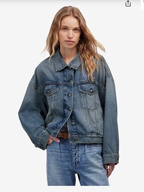Madewell Relaxed Cropped Denim Jacket